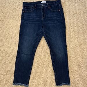 LOFT Dark Indigo Ankle Jeans